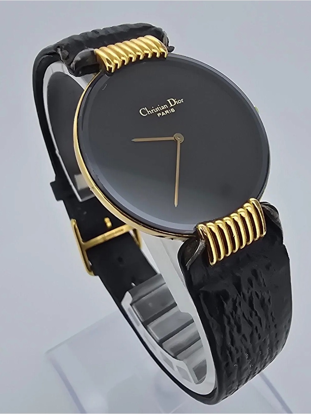 Dior Moon Black Dial Women's Watch with Gold Accents - Picture 3 of 7